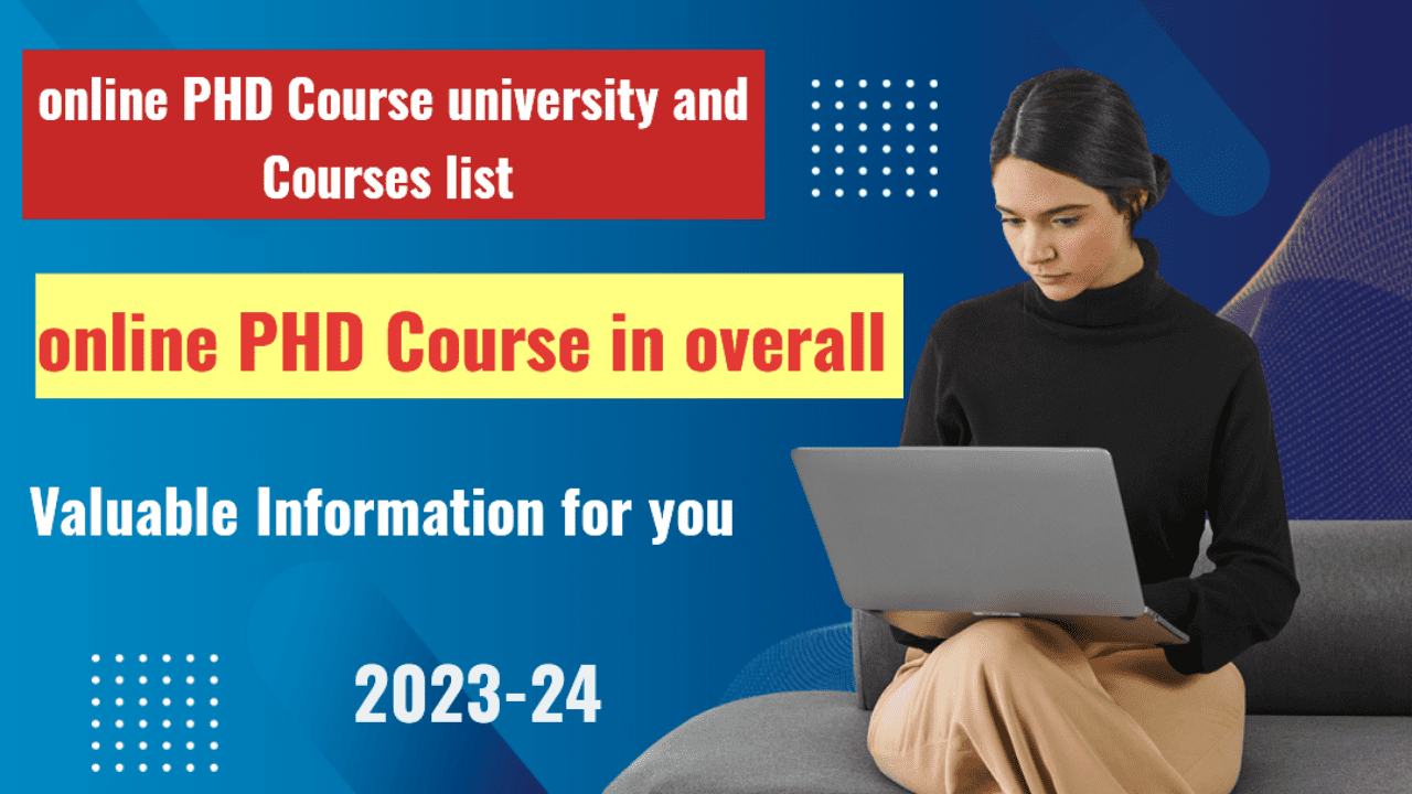is online phd valid in india