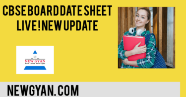 CBSE date sheet class 10th 12th new update